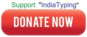 Support India Typing