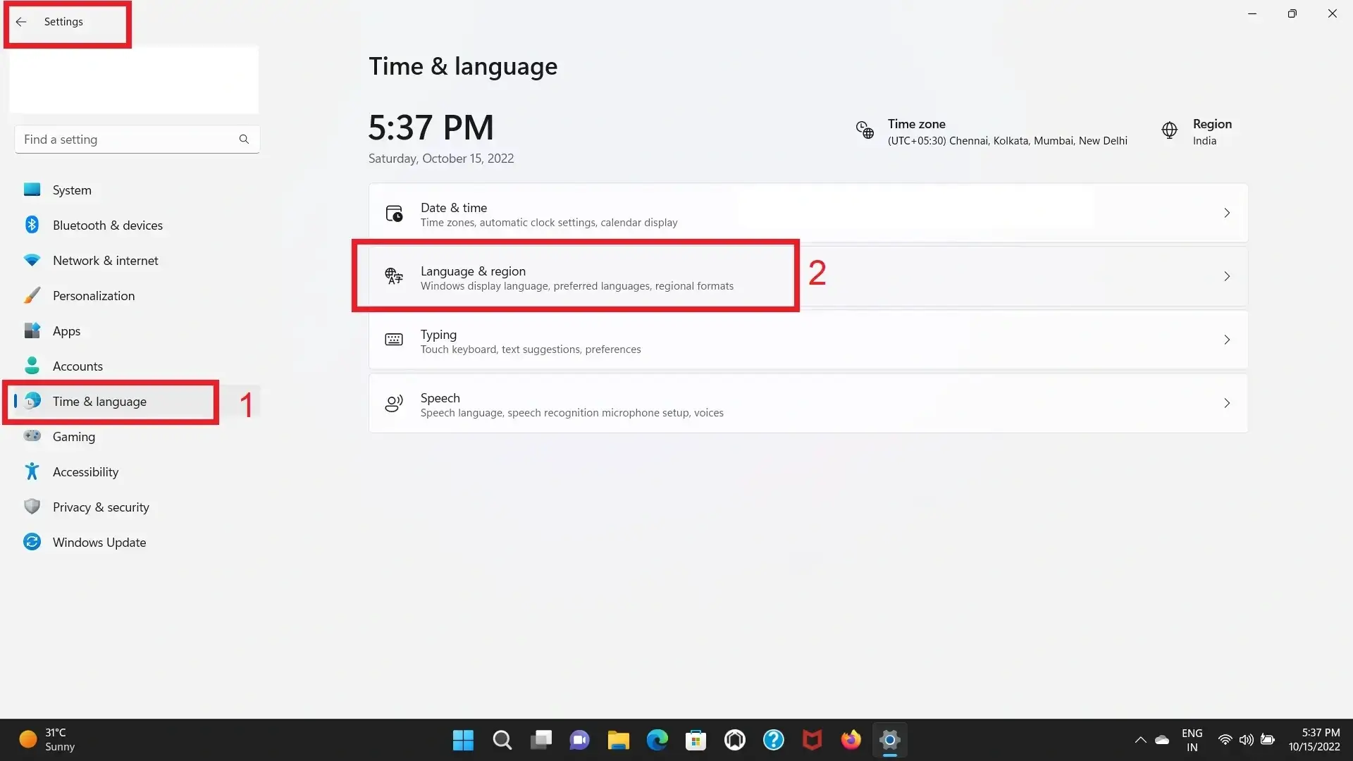 Add Malayalam language pack in windows 11