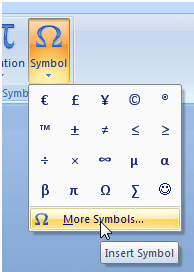 sigma symbol in word shortcut